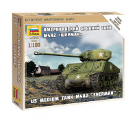 Сборная модель Американский танк "Шерман" (1:100) 6263 ЗВЕЗДА