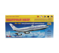 Сборная модель Пассажирский авиалайнер Ил-86 (1:144) 7001П ЗВЕЗДА