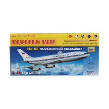 Сборная модель Пассажирский авиалайнер Ил-86 (1:144) 7001П ЗВЕЗДА