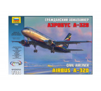 Сборная модель Пассажирский авиалайнер "Аэробус А-320" (1:144) 7003 ЗВЕЗДА