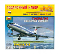 Сборная модель Пассажирский авиалайнер "Ту-134А/Б-3" (1:144) 7007П ЗВЕЗДА Сборная модель Пассажирский авиалайнер "Ту-134А/Б-3" (1:144) 7007П ЗВЕЗДА