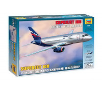 Сборная модель Пассажирский авиалайнер "Суперджет 100" (1:144) 7009 ЗВЕЗДА
