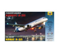 Сборная модель Гражданский авиалайнер "Аэробус А-321" (1:144) 7017 ЗВЕЗДА