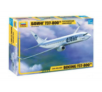 Сборная модель "Пассажирский авиалайнер "Боинг 737-800" (1:144) 7019 ЗВЕЗДА