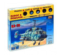 Сборная модель Российский вертолет огневой поддержки Ка-29 (1:72) 7221П ЗВЕЗДА