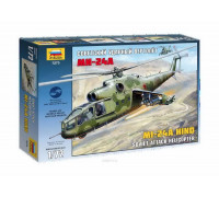 Сборная модель Советский ударный вертолет Ми-24А (1:72) 7273 ЗВЕЗДА