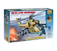 Сборная модель Вертолет Ми-24 В/ВП "Крокодил" (1:72) 7293 ЗВЕЗДА