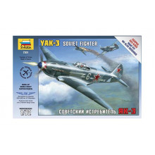 Сборная модель Советский истребитель Як-3 (1:72) 7301 ЗВЕЗДА