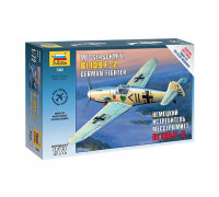 Сборная модель Немецкий истребитель Мессершмитт Bf-109 F2 (1:72) 7302 ЗВЕЗДА