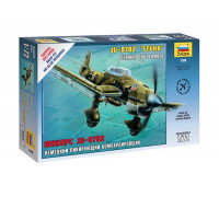 Сборная модель Немецкий пикирующий бомбардировщик Юнкерс Ju-87B2 (1:72) 7306 ЗВЕЗДА
