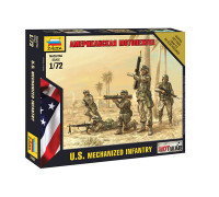Набор миниатюр Американская мотопехота (1:72) 7407 ЗВЕЗДА