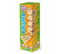Настольная игра "Башня с заданиями для детей" (54 детали) 7746